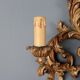 Antique wall sconces in lacquered and gilded wood, Italy, 20th century