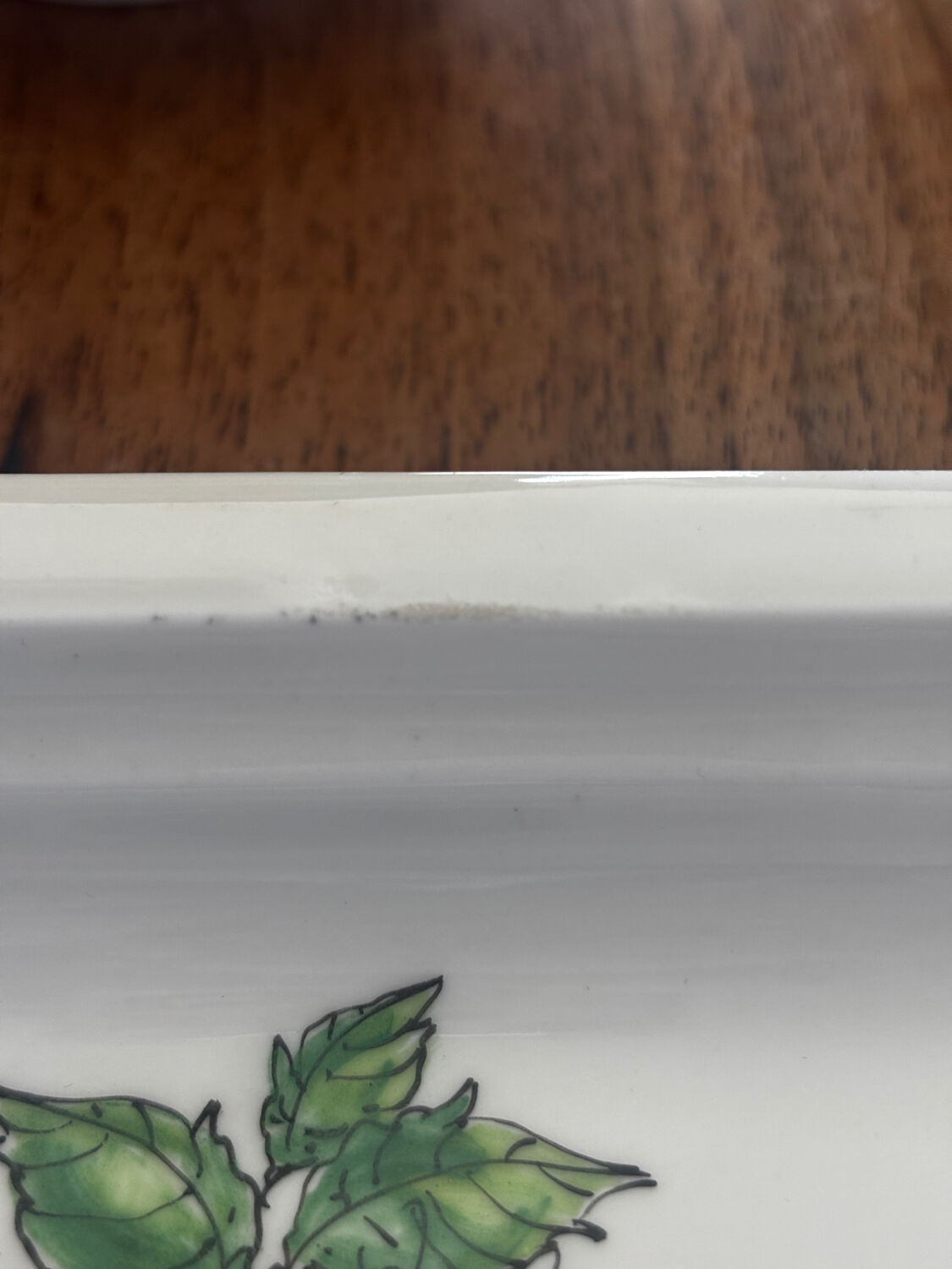 Vintage lot of two compartmentalised plates, decor Monique St Marc.