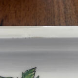 Vintage lot of two compartmentalised plates, decor Monique St Marc.