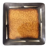 Large square tidy or serving dish in enameled ceramic, joseph abboud 1960