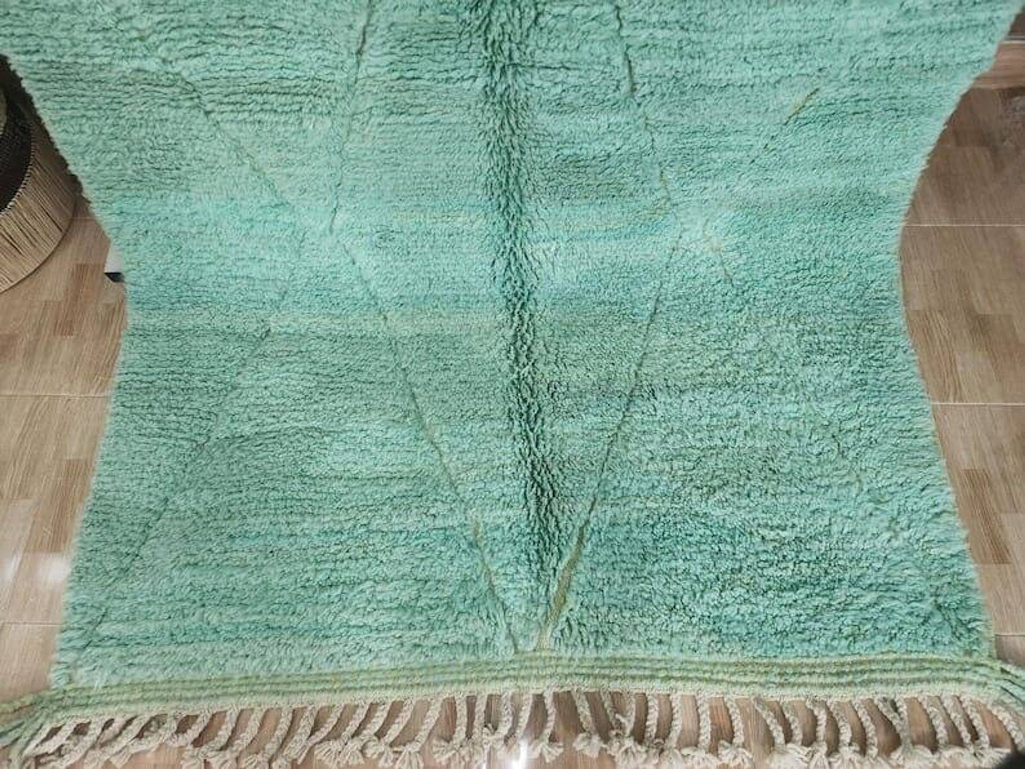 Handmade pure Berber wool rug, size 150 x 250 cm
