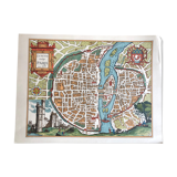 Ancient geography map of Paris