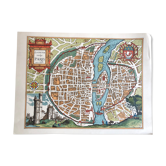 Ancient geography map of Paris
