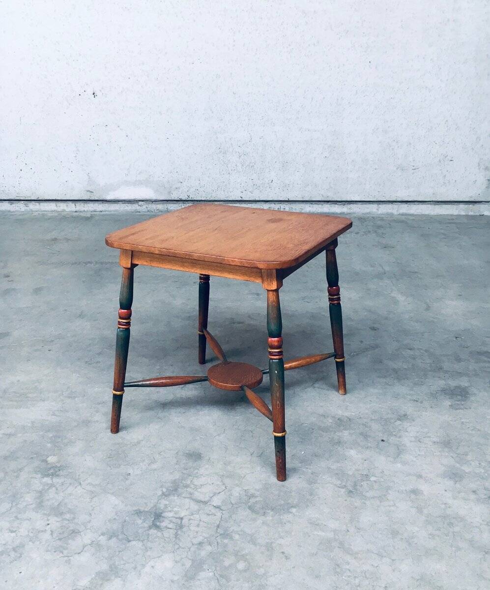 Amsterdam School Painted Side Table, Netherlands, 1920s
