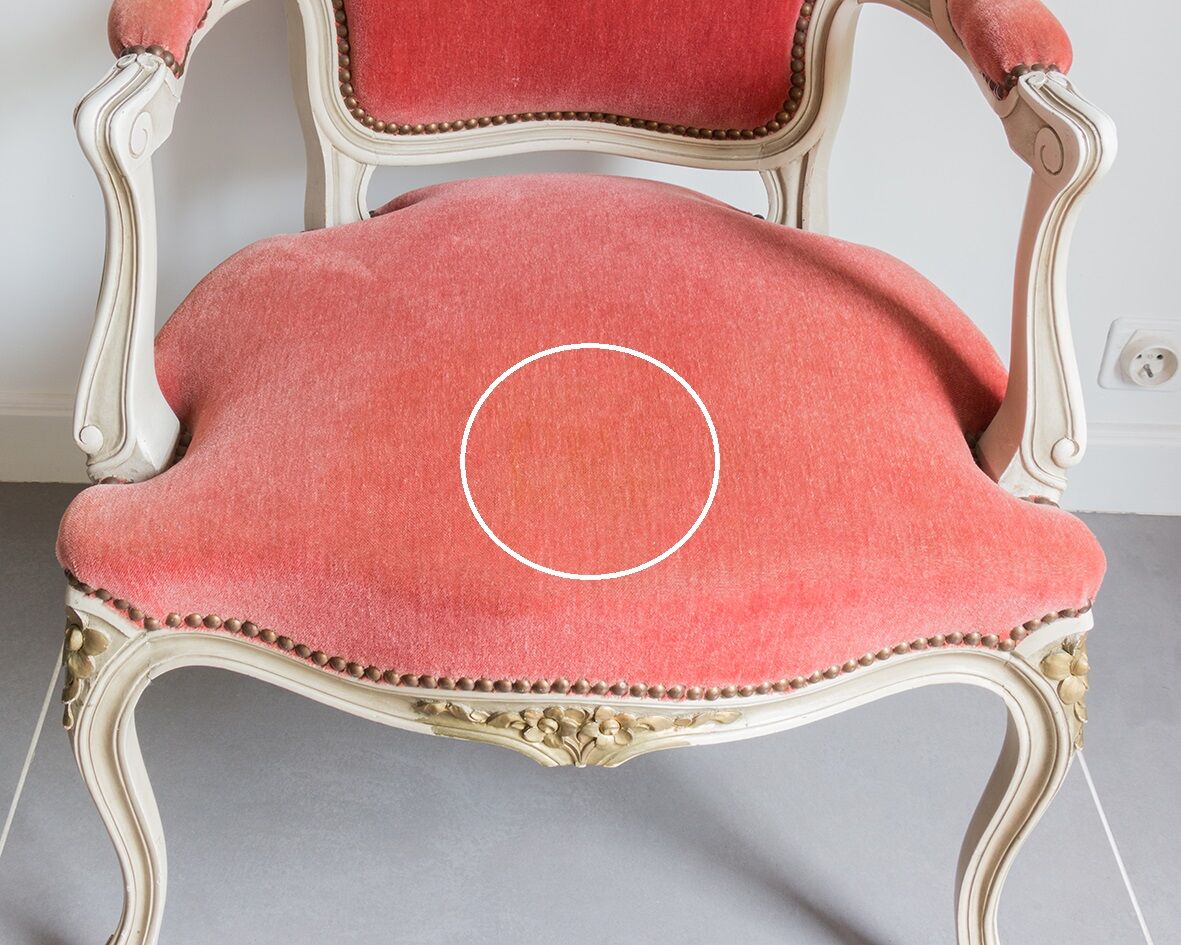 Velvet convertible chair