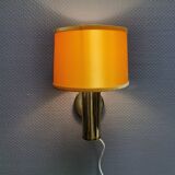 Stylish wall lamp in brass from MS lightning Denmark 1970-80s