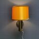 Stylish wall lamp in brass from MS lightning Denmark 1970-80s