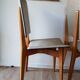 Pair of vintage Scandinavian-style skai chairs
