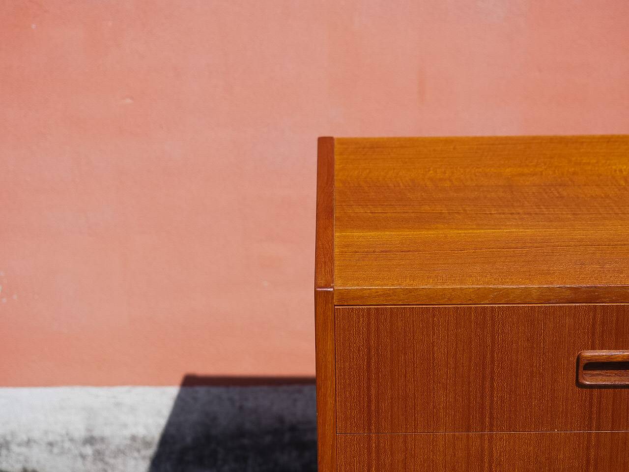 Danish vintage teak chest of drawers from 1960s