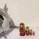 Vintage ancient Russian Matriochka dolls