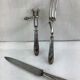 Old leg of lamb service, in silver made in France