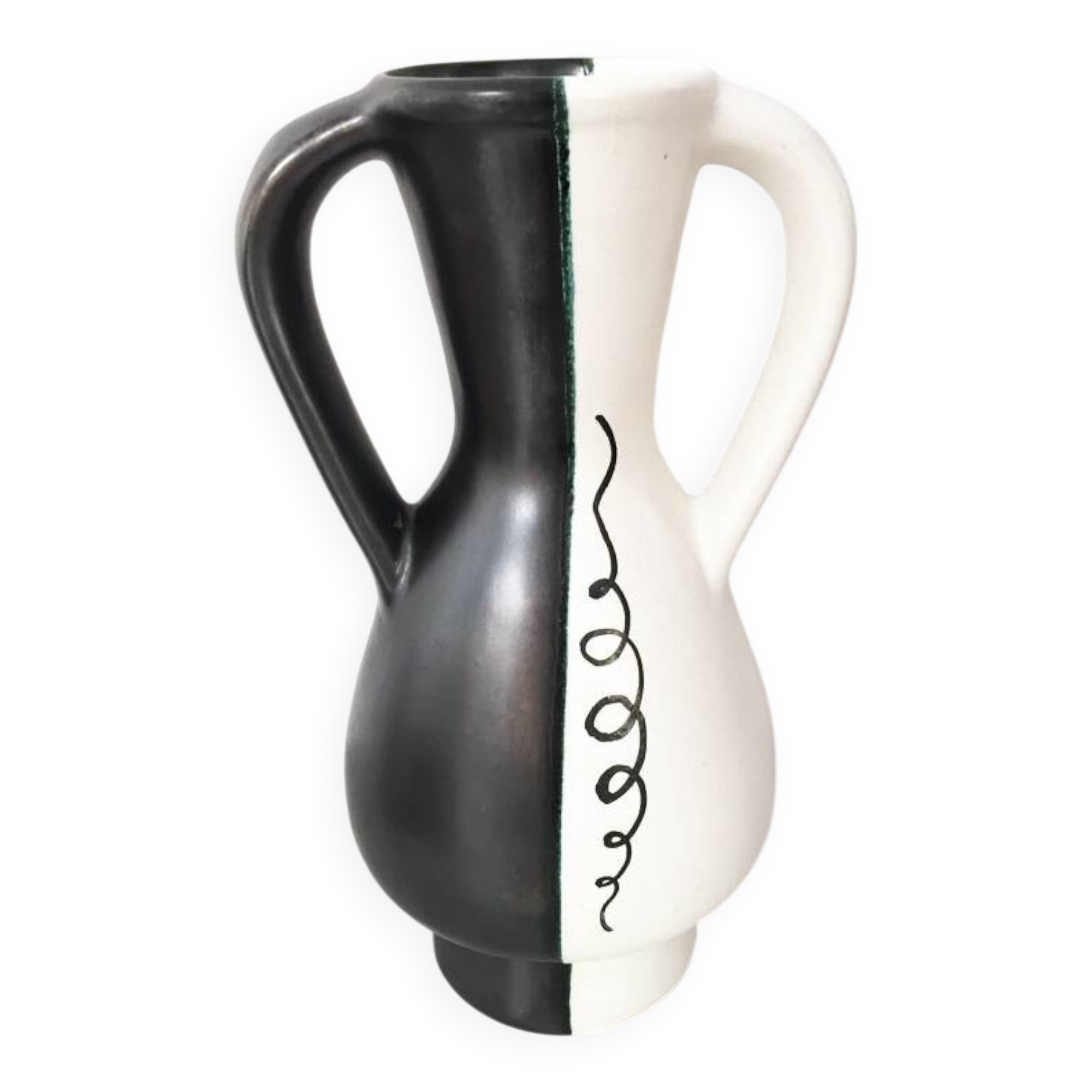 Two-tone vase signed JM Faux – circa 1960