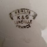 6 plates and flat K & G Luneville