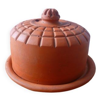 Ceramic butter dish terracotta