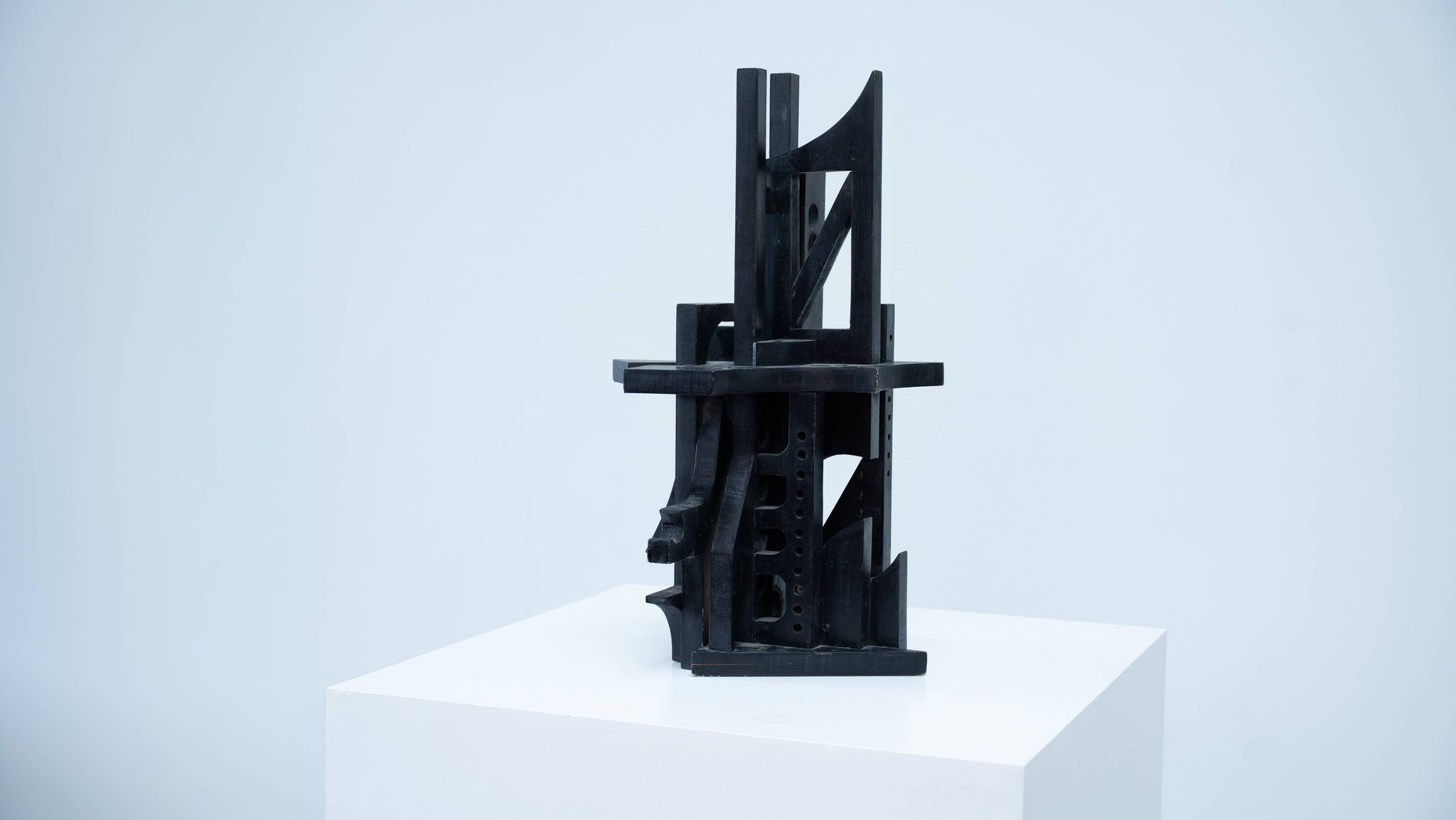 Abstract Italian wooden sculpture