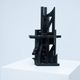 Sculpture en bois italienne abstraite