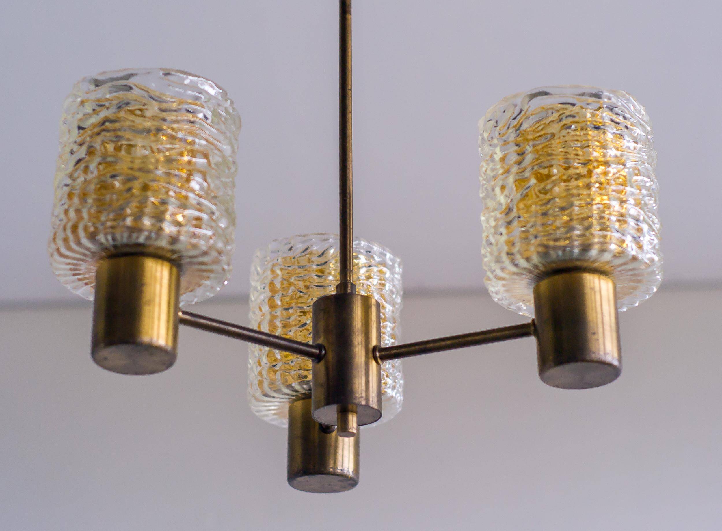 Modern mid-century chandelier by Carl Fagerlund