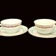 Vintage 4 cup and saucer set Seville Moulin des Loups Orchies