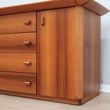 1970s Italian design brutalist-modernist geometric sideboard