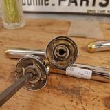 Rare vintage golden and silver metal handle