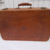 Vintage leather suitcase