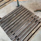 4 folding chairs vintage terrace bistro 60s in metal & wood