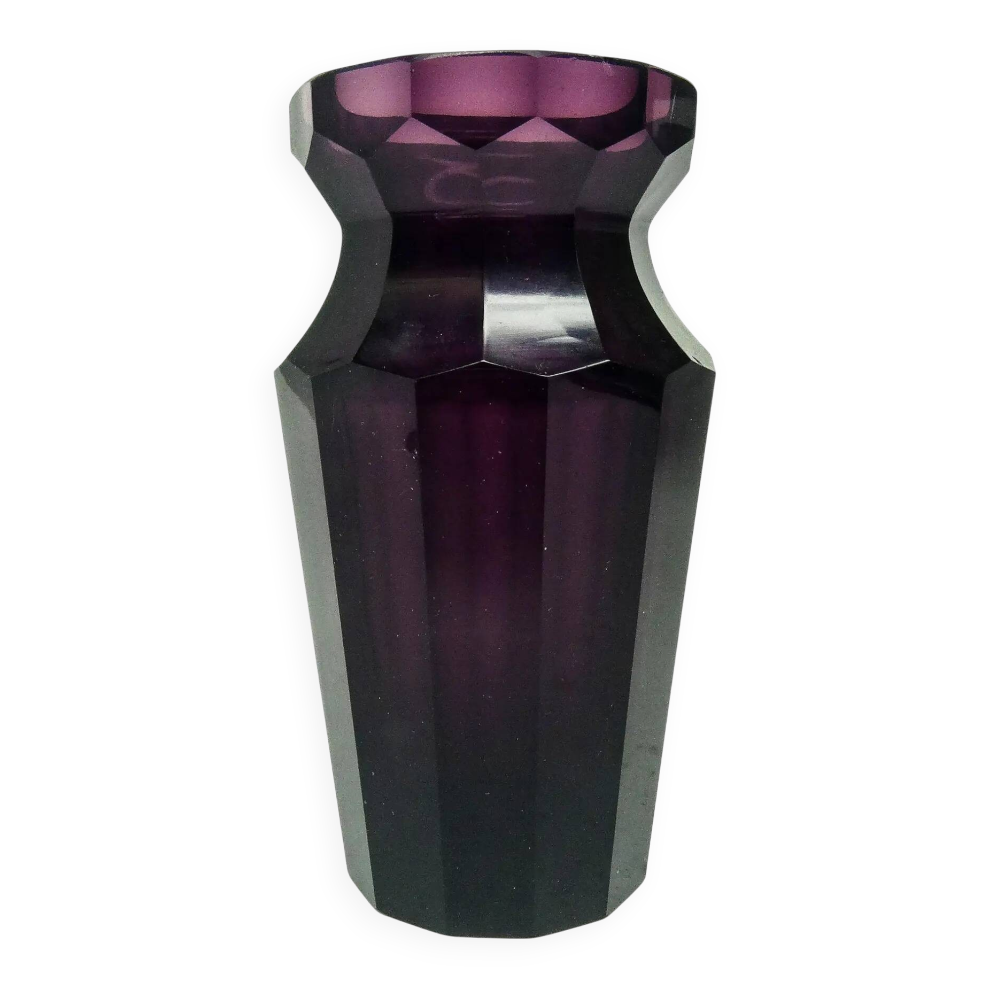Vase, crystal, Moser, Bohemia, 19th century