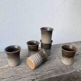 6 terracotta coffee cups