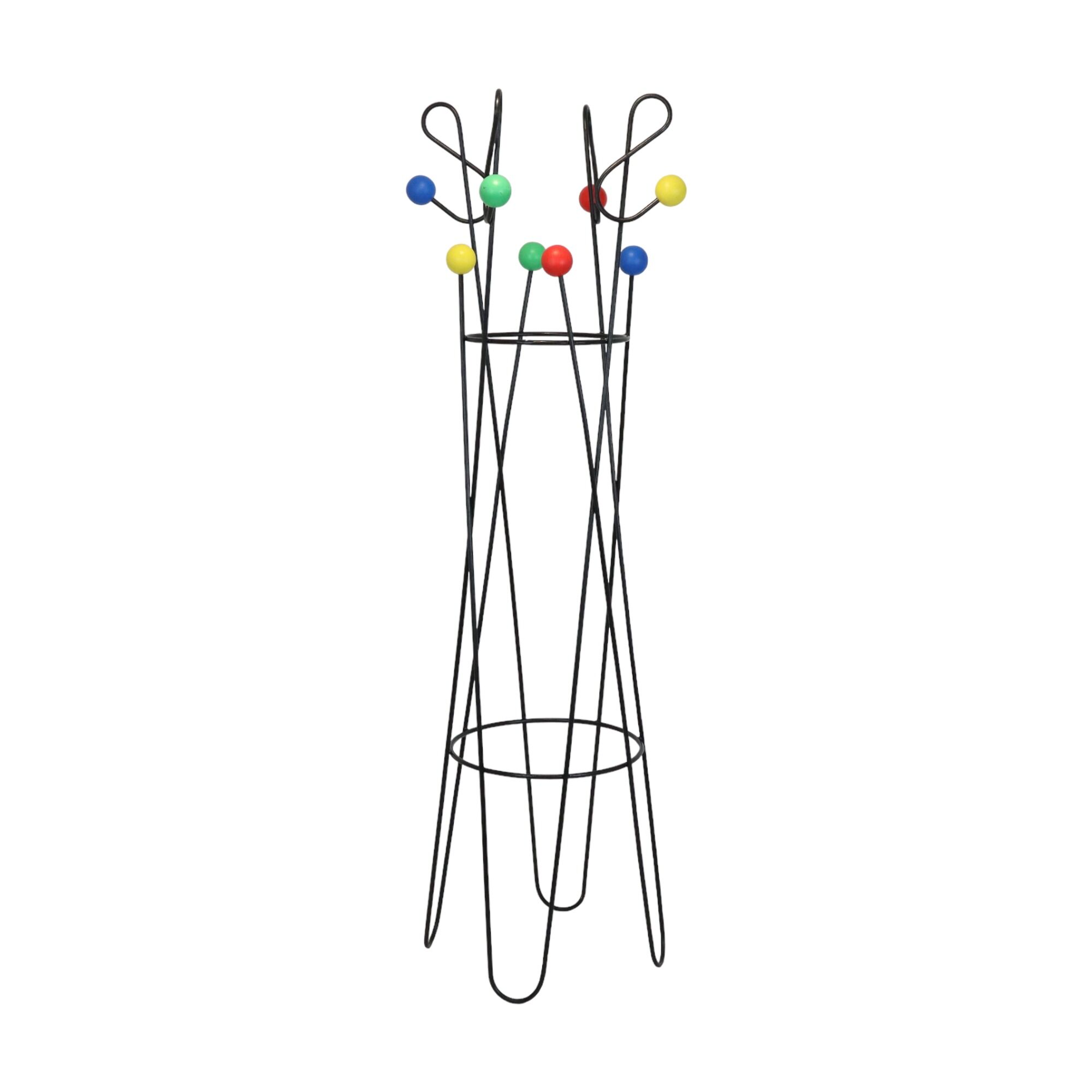 Vintage xl standing coat rack