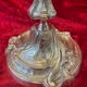Pair of candlesticks, torches in silver bronze