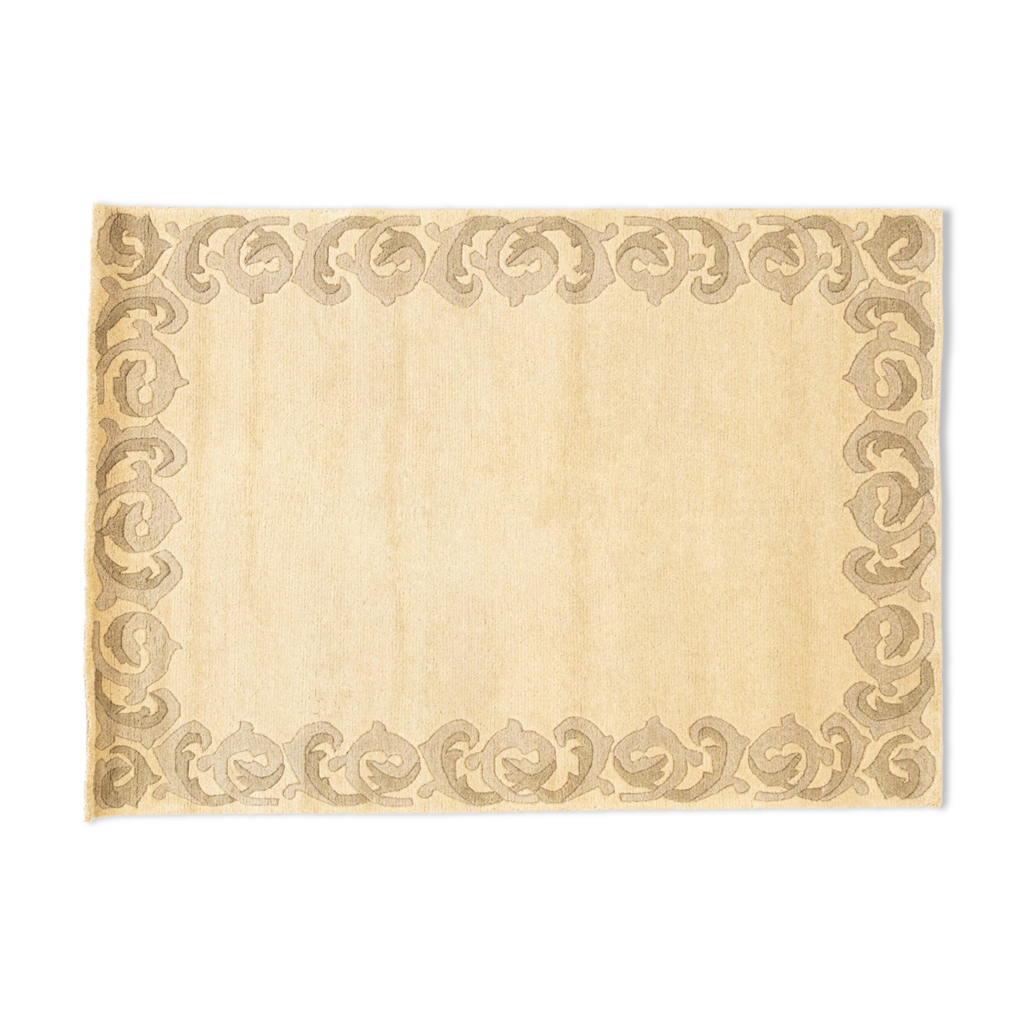 NOS Hand knotted Scandinavian design rug by Anna Johanna Ångström. 197 x 137 cm (78 x 54 in)