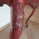 Console with curved legs - mahogany - Louis XV style - carved wood