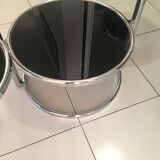Table basse 3 plateaux pivotants