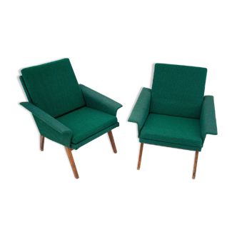 A set of retro armchairs, czechoslovakia, 1960s