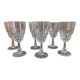 Lot de 6 verres à vin en cristal d'Arques Pompadour