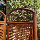Wooden and cane screen
