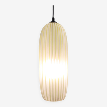 Mid-Century Modern Yellow Glass Suspension, Italy, 1960s