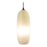 Mid-Century Modern Yellow Glass Pendant Lamp, Italy, 1960s