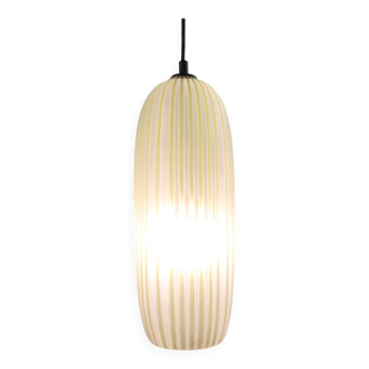 Mid-Century Modern Yellow Glass Suspension, Italy, 1960s