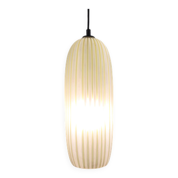 Mid-Century Modern Yellow Glass Pendant Lamp, Italy, 1960s