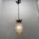 Wrought Iron Murano Glass Light Pendant 1950’s