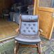 1960s Norwegian design rocking chair in teak, reference PAOLO.