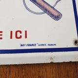 Enamelled plate wines of postillon