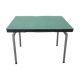 Formica green table with 2 extensions and a drawer years 60