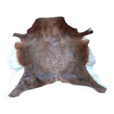 Cowhide rug, vintage from the 1980s. Handmade, made by me.