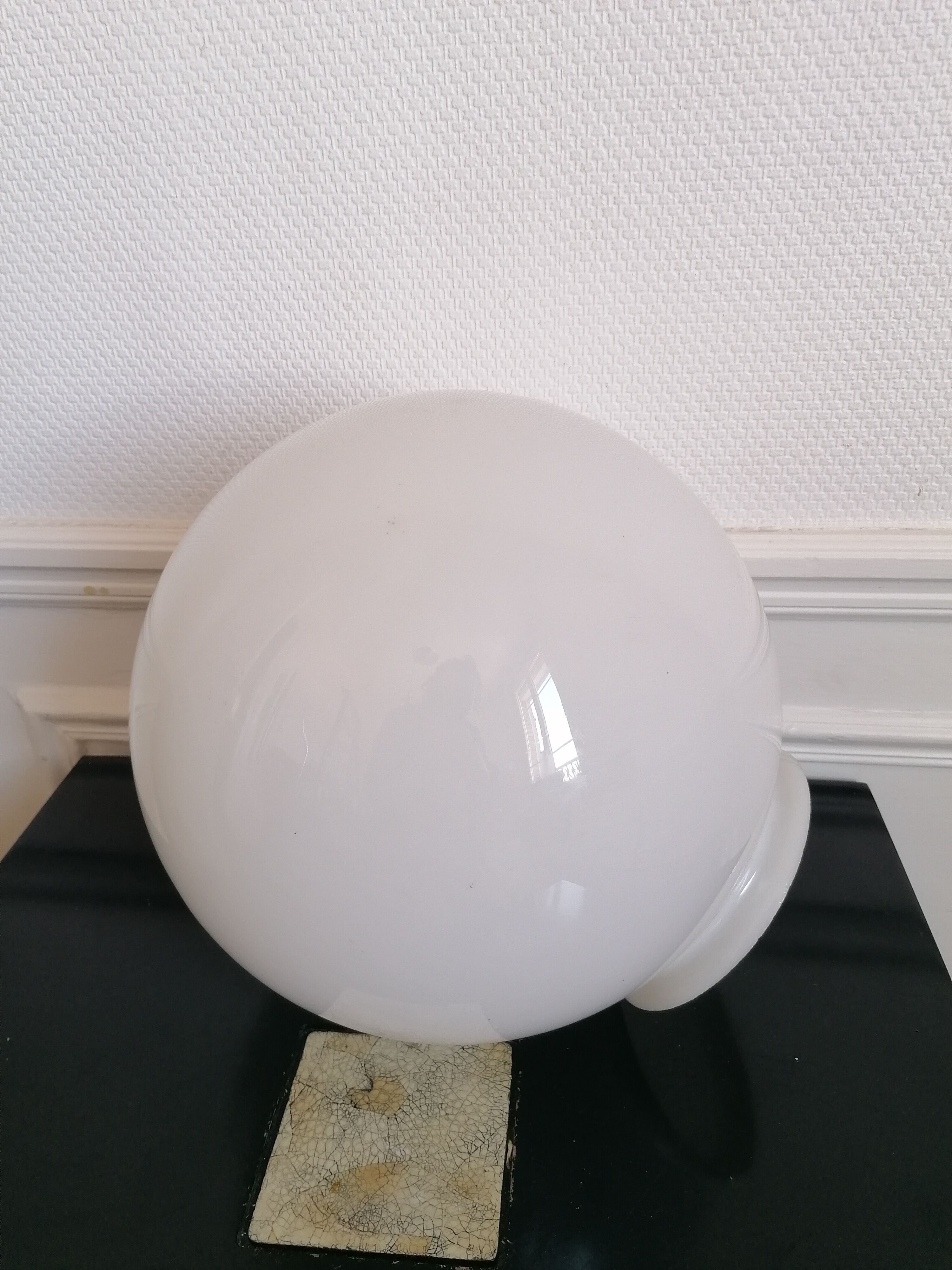 Suspension laiton et opaline début XXème