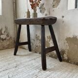 Brutalist solid wood console