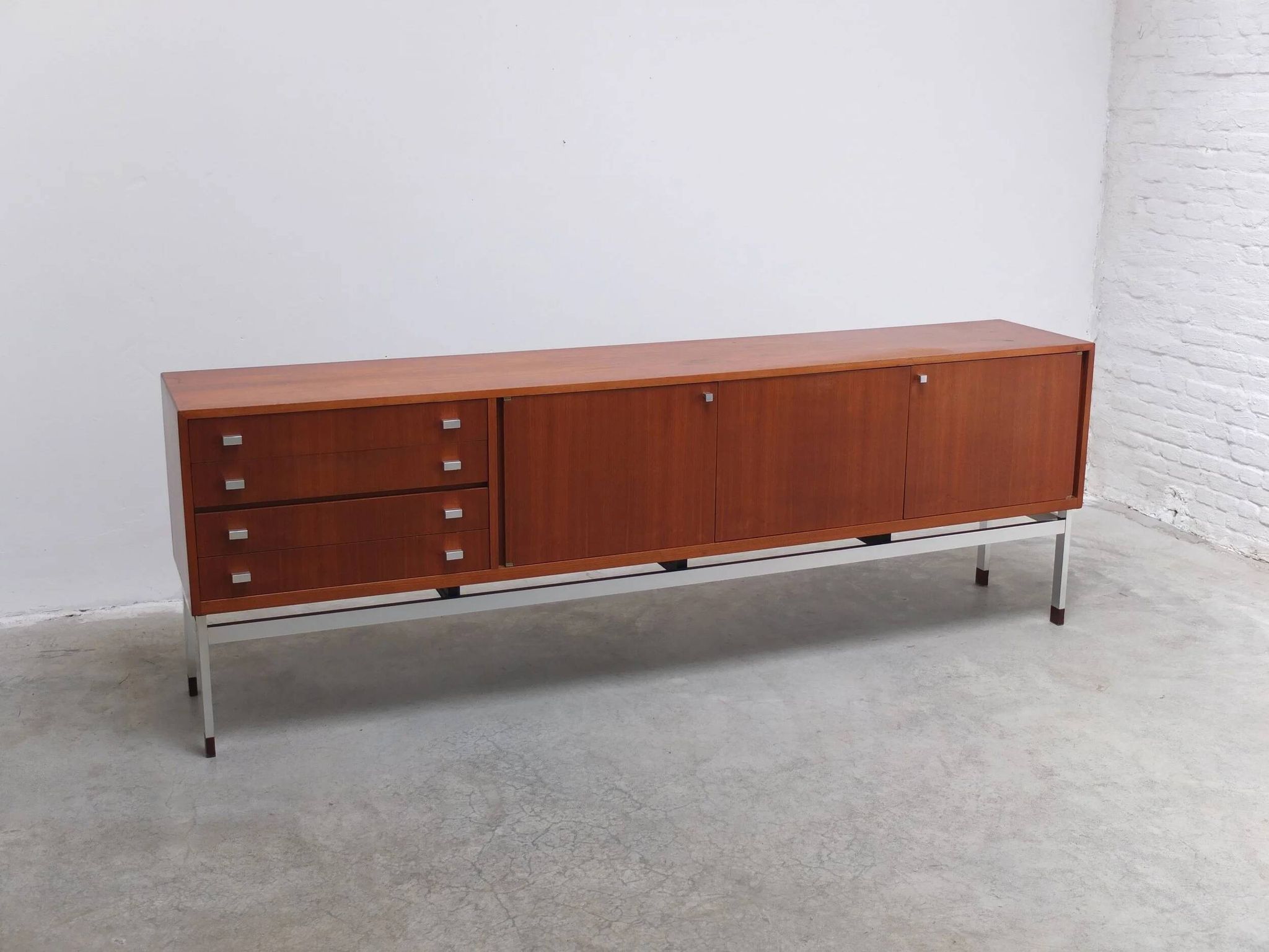 Large modernist sideboard by Werner Wölfers for V-Form, 1960s
