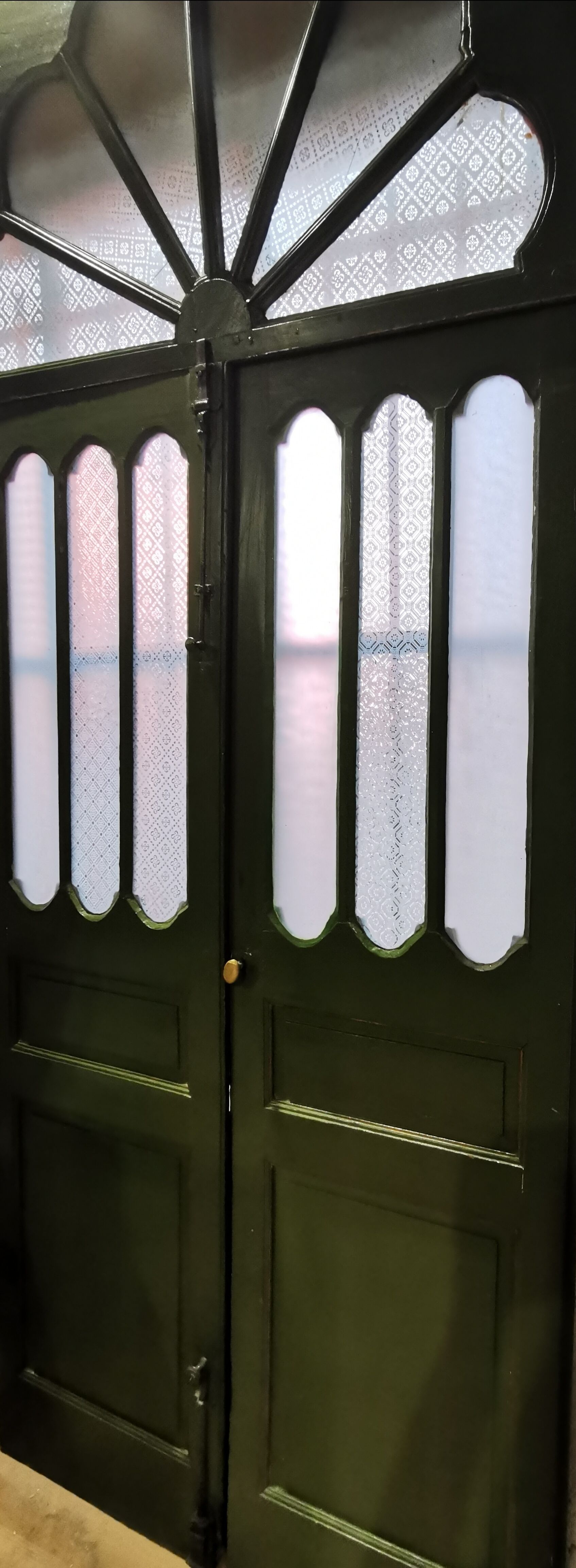 Art Deco old glass door