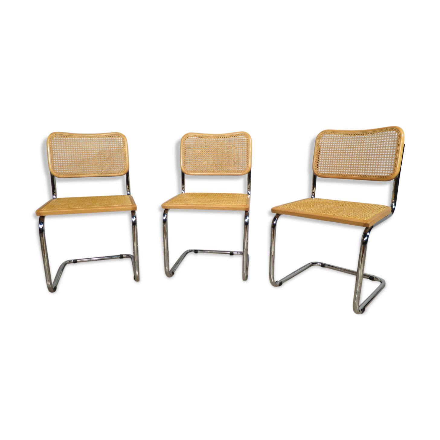Set of 3 chairs B32 by Marcel Breuer